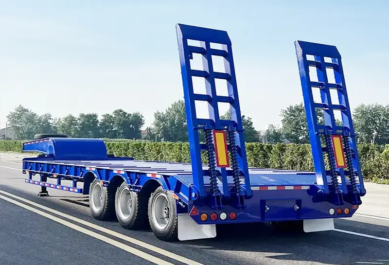 sinotruk howo low bed semi trailer